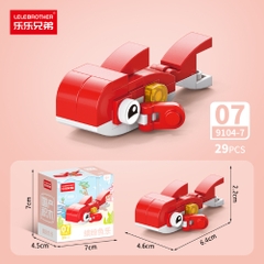 Combo 5 Bộ Lắp Ghép Mô Hình Động Vật 29pcs. SKU: LG-9104-7 ( VAT 001-C5-11 ) - K136-T1-S7