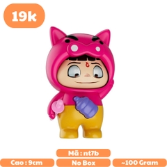 Móc Khoá mô hình Natra hiệp sĩ lợn hồng lì - cao : 9cm - figure shin - No Box