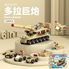 Đồ Chơi Lắp Ghép Lego Xe Tăng (6 IN 1) - 135 hạt - Full Box - Sku : LG-8970-5 ( VAT 001-22-11 ) - K116-T1-S9 - K116-T3-S9