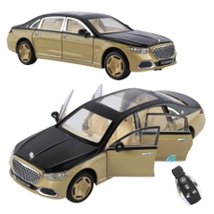 Mô Hình Xe Oto Maybach S680 tỉ lệ 1:24 , Hợp kim , có âm thanh , có đèn , có điều khiển mở cửa - Dài 20cm - rộng 8cm - cao 7.4cm - FULL BOX : box - SKU: YC001 - (VAT: 003-01-230)