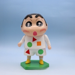 Mô Hình Shin bút chì áo trắng - Cao 13cm - nặng 300gram - Figure Cậu Bé Bút Chì - Hộp Màu - K19-T1-S11