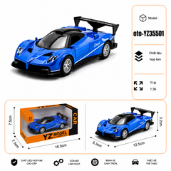 Xe thể thao nhiều màu sắc chất liệu hợp kim , tỉ lệ 1:36 : SKU : oto-YZ35501 ( Vat : 103-01-35 )
