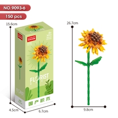 Bộ Lắp Ghép Cành Hoa Hướng Dương 150pcs. SKU: LG-9093-6 (VAT 001-06-11) - K110-T1-S6