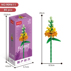 Bộ Lắp Ghép Cành Hoa Mõm Sói 85pcs. SKU: LG-9094-11 (VAT 001-06-11) - K136-T4-S11