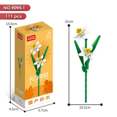 Bộ Lắp Ghép Cành Hoa Thuỷ Tiên 111pcs. SKU: LG-9095-1 (VAT 001-06-11) - K111-T3-S1