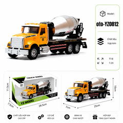 Xe Công Trình có nhiều kiểu dáng , chất liệu hợp kim , tỉ lệ 1:24 : SKU : oto-YZ0812 ( Vat : 103-02-50 )