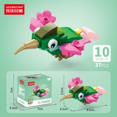 Combo 5 Bộ Lắp Ghép Mô Hình Các Loài Chim 37pcs. SKU: LG-9100-10-C ( VAT 001-C5-11 ) K134-T3-S10