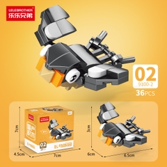 Combo 10 Mẫu Bộ Lắp Ghép Các Loài Chim - (10 Mẫu nhỏ lắp thành 1 mẫu to) - SKU: LG-9100 ( VAT 001-C10-30 ) - K97-T1-S1-2-3