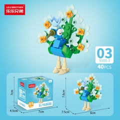 Combo 5 Bộ Lắp Ghép Mô Hình Các Loài Chim 40pcs. SKU: LG-9100-3-C ( VAT 001-C5-11 ) K134-T3-S3