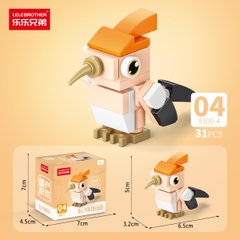 Combo 5 Bộ Lắp Ghép Mô Hình Các Loài Chim 28pcs. SKU: LG-9100-4-C ( VAT 001-C5-11 ) K134-T3-S4