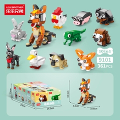 Combo 5 Bộ Lắp Ghép Mô Hình Động Vật 26pcs. SKU: LG-9101-8 ( VAT 001-C5-11 )K135-T1-S8