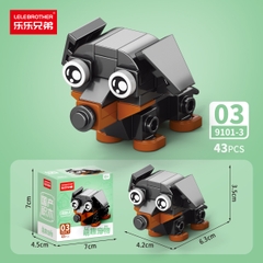 Combo 10 Mẫu Bộ Lắp Ghép Động Vật - (10 Mẫu nhỏ lắp thành 1 mẫu to) - SKU: LG-9101 ( VAT 001-C10-30 ) - K122-T1-S1-2-3-4-5-6-7