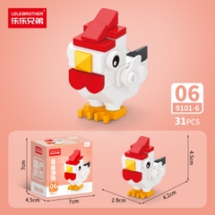 Combo 5 Bộ Lắp Ghép Mô Hình Động Vật 31pcs. SKU: LG-9101-6 ( VAT 001-C5-11 ) K135-T1-S6