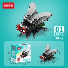 Combo 10 Mẫu Bộ Lắp Ghép Mô Hình Côn Trùng - (10 Mẫu nhỏ lắp thành 1 mẫu to) - SKU: LG-9102 ( VAT 001-C10-30 ) - K117-T1,T2-S10-11-12