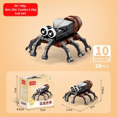 Combo 5 Bộ Lắp Ghép Mô Hình Côn Trùng  29pcs. SKU: LG-9102-10 ( VAT 001-C5-11 ) - K136-T1-S15