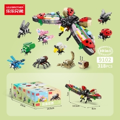 Combo 5 Bộ Lắp Ghép Mô Hình Côn Trùng 28pcs. SKU: LG-9102-9 ( VAT 001-C5-11 ) - K136-T1-S12