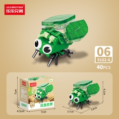 Combo 5 Bộ Lắp Ghép Mô Hình Côn Trùng 40pcs. SKU: LG-9102-6 ( VAT 001-C5-11 ) - K136-T2-S16