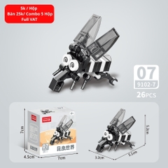 Combo 5 Bộ Lắp Ghép Mô Hình Côn Trùng 26pcs. SKu: LG-9102-7-( VAT 001-C5-11 ) - K136-T2-S17