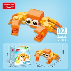 Combo 5 Bộ Lắp Ghép Mô Hình Động Vật Dưới Biển 29pcs. SKU: LG-9103-2-C ( VAT 001-C5-11 ) K135-T3-S2