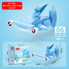 Combo 5 Bộ Lắp Ghép Mô Hình Động Vật Dưới Biển 29pcs. SKU: LG-9103-6 ( VAT 001-C5-11 ) K135-T3-S6