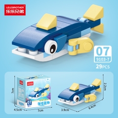 Combo 10 Mẫu Bộ Lắp Ghép Mô Hình Động Vật Dưới Biển - (10 Mẫu nhỏ lắp thành 1 mẫu to) - SKU: LG-9103 ( VAT 001-C10-30 ) - K120-T3-S9-10-11-12 - K120-T1-S11-12