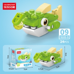 Combo 10 Mẫu Bộ Lắp Ghép Mô Hình Động Vật Dưới Biển - (10 Mẫu nhỏ lắp thành 1 mẫu to) - SKU: LG-9103 ( VAT 001-C10-30 ) - K120-T3-S9-10-11-12 - K120-T1-S11-12