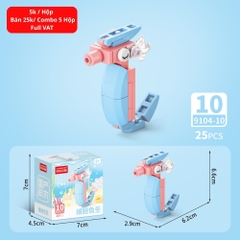 Combo 5 Bộ Lắp Ghép Mô Hình Động Vật 25pcs. SKU: LG-9104-10 ( VAT 001-C5-11 ) K136-T1-S10