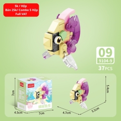 Combo 5 Bộ Lắp Ghép Mô Hình Động Vật 37pcs. SKU: LG-9104-9 ( VAT 001-C5-11 ) K136-T1-S9