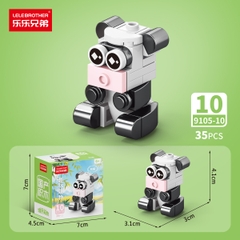 Combo 10 Mẫu Bộ Lắp Ghép Mô Hình Động Vật - (10 Mẫu nhỏ lắp thành 1 mẫu to) - SKU:  LG-9105 ( VAT 001-C10-30 ) - K94-T2-S1-2-3-4