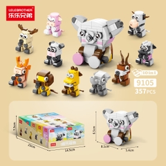 Combo 5 Bộ Lắp Ghép Mô Hình Động Vật 34pcs. SKU: LG-9105-6 ( VAT 001-C5-11 ) K133-T2-S6