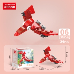 Combo 5 Bộ Lắp Ghép Mô Hình Khủng Long 24pcs. SKU: LG-9106-6-C ( VAT 001-C5-11 ) - K135-T2-S16