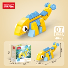 Combo 10 Mẫu Bộ Lắp Ghép Mô Hình Khủng Long - (10 Mẫu nhỏ lắp thành 1 mẫu to)  - SKU: LG-9106 ( VAT 001-C10-30) - K94-T1-S3-4-5-6-7(T2-S5)