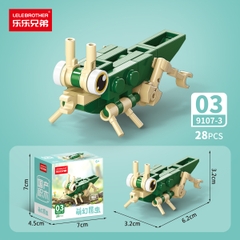 Combo 10 Mẫu Bộ Lắp Ghép Mô Hình Côn Trùng - (10 Mẫu nhỏ lắp thành 1 mẫu to) - SKU: LG-9107 ( VAT 001-C10-30 ) - K100-T1-S1-2-3-4-5, K99-T1-S1