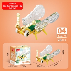 Combo 5 Bộ Lắp Ghép Mô Hình Côn Trùng 26pcs. SKU: LG-9107-4 ( VAT 001-C5-11 ) - K136-T2-S4