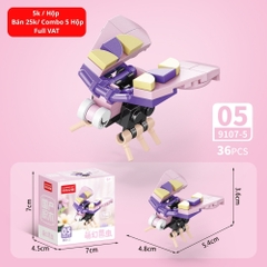 Combo 5 Bộ Lắp Ghép Mô Hình Côn Trùng 36pcs. SKU: LG-9107-5 ( VAT 001-C5-11 ) - K136-T2-S5