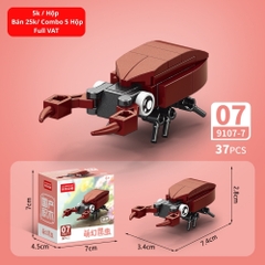 Combo 5 Bộ Lắp Ghép Mô Hình Côn Trùng 37pcs. SKU: LG-9107-7 ( VAT 001-C5-11 ) - K136-T2-S7