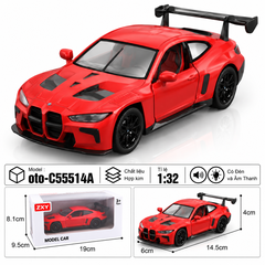 Xe thể thao nhiều màu sắc chất liệu hợp kim , Có Đèn và Âm Thanh , tỉ lệ 1:32 : SKU : oto-C55514A ( Vat : 103-01-60 )