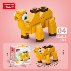 Combo 5 Bộ Lắp Ghép Mô Hình Động Vật 35pcs. SKU: LG-9108-4-C ( VAT 001-C5-11 ) - K136-T3-S4