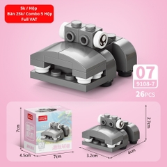 Combo 5 Bộ Lắp Ghép Mô Hình Động Vật 26pcs. SKU: LG-9108-7 ( VAT 001-C5-11 ) - K136-T3-S7