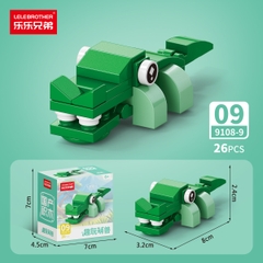 Combo 5 Bộ Lắp Ghép Mô Hình Động Vật 26pcs. SKU: LG-9108-9-C ( VAT 001-C5-11 ) - K136-T3-S9