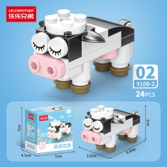 Combo 5 Bộ Lắp Ghép Mô Hình Động Vật 24pcs. SKU: LG-9109-2-C ( VAT 001-C5-11 ) - K135-T2-S2