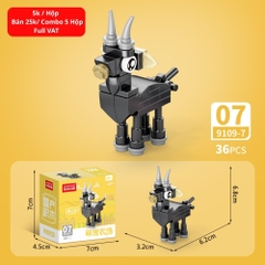 Combo 5 Bộ Lắp Ghép Mô Hình Động Vật 36pcs. SKU: LG-9109-7 ( VAT 001-C5-11 ) - K135-T2-S7