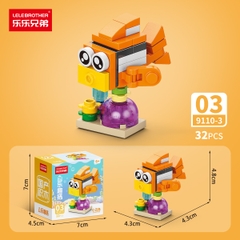 Combo 5 Bộ Lắp Ghép Mô Hình Động Vật Dưới Biển 32pcs. SKU: LG-9110-3-C ( VAT 001-C5-11 ) K136-T3-S13