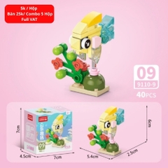 Combo 5 Bộ Lắp Ghép Mô Hình Động Vật Dưới Biển 40pcs. SKU: LG-9110-9 ( VAT 001-C5-11 ) K135-T3-S12