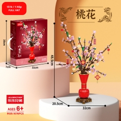 Bộ đồ chơi lắp ghép chậu hoa cảnh 1076pcs. SKU: LG-9125 ( VAT 001-06-100 ) K124-T3-S8