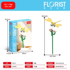 Bộ lắp ghép Hoa & côn trùng 114pcs. SKU: LG-9127-2 ( VAT 001-06-11 ) - K129-T1-S2