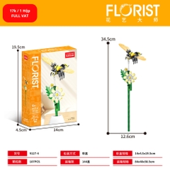 Bộ lắp ghép Hoa & côn trùng 107pcs. SKU: LG-9127-4 ( VAT 001-06-11 ) - K129-T1-S4