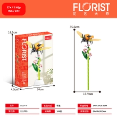 Bộ lắp ghép Hoa & côn trùng 121pcs. SKU: LG-9127-8 ( VAT 001-06-11 ) - K129-T1-S8