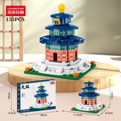 Bộ lắp ghép mô hình Đền Thiên Đường 155pcs. SKU: LG-9129-2 (VAT 001-12-30) - K130-T3-S2
