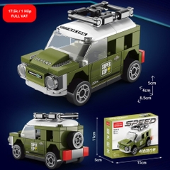 Lắp Ghép  Xe JEEP màu xanh lá 71 PCS - SKU LG-9140-11 - (VAT 001-07-11) K123-T2-S11